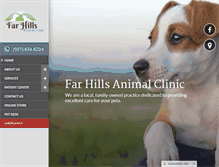 Tablet Screenshot of farhillsanimalclinic.com